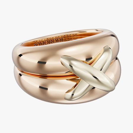 18K Gold Fractal Ring Code 9044